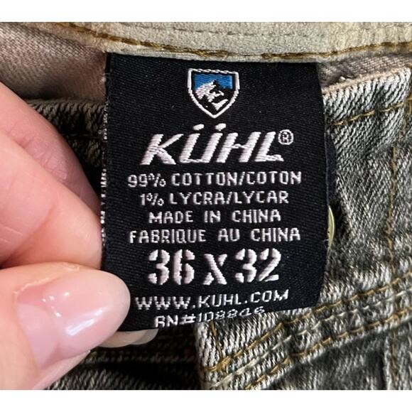 Kuhl Riot Raw Denim Vintage Patina Dye Men's Jeans Size 36 x 32 - Picture 3 of 5